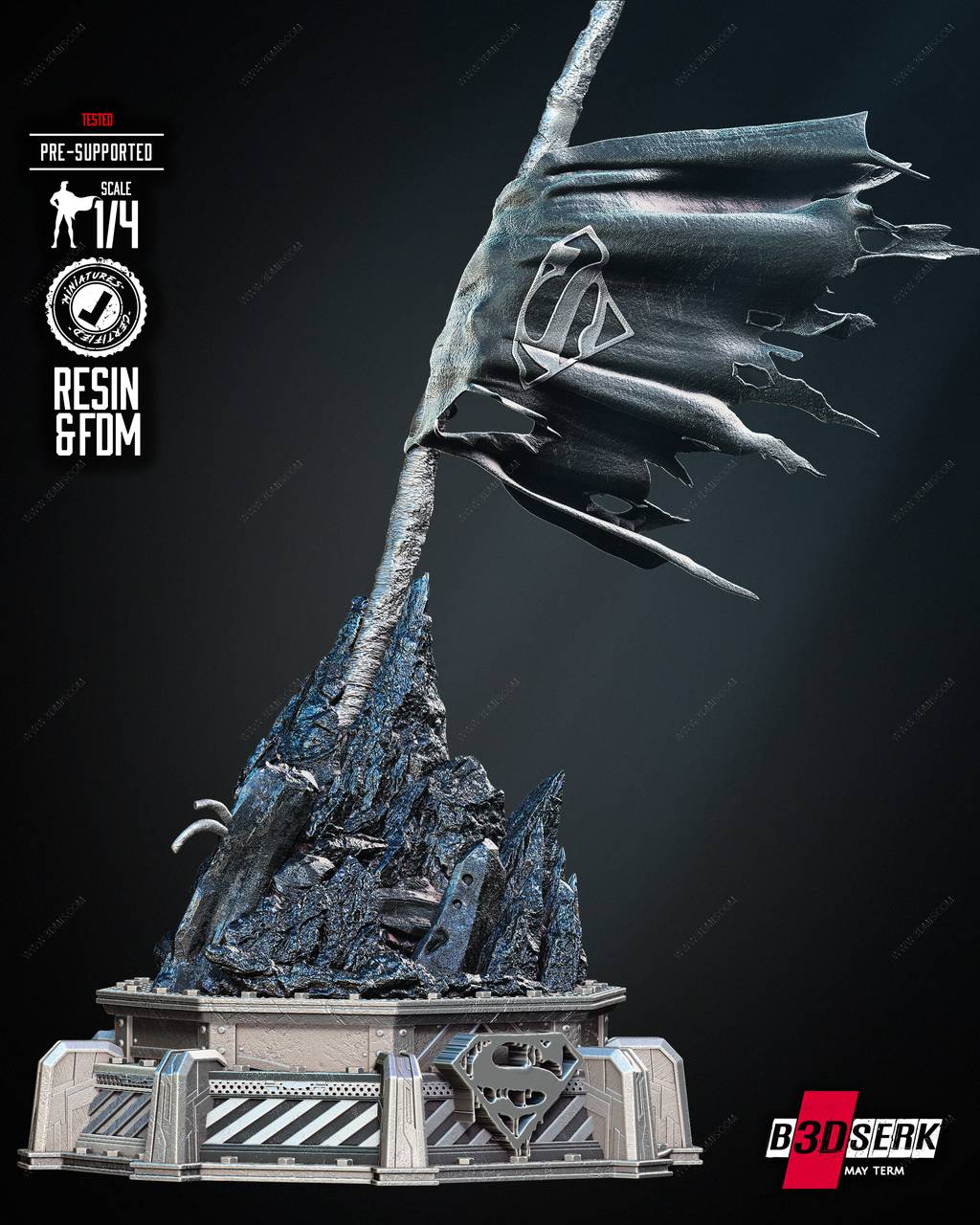 P站图纸印象馆 B3DSERK DC漫画 正义联盟之旗 B3DSERK DC漫画 正义联盟之旗