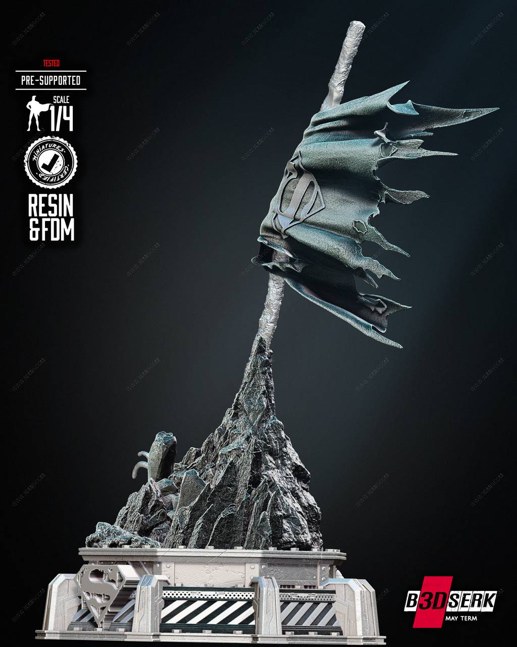 P站图纸印象馆 B3DSERK DC漫画 正义联盟之旗 B3DSERK DC漫画 正义联盟之旗