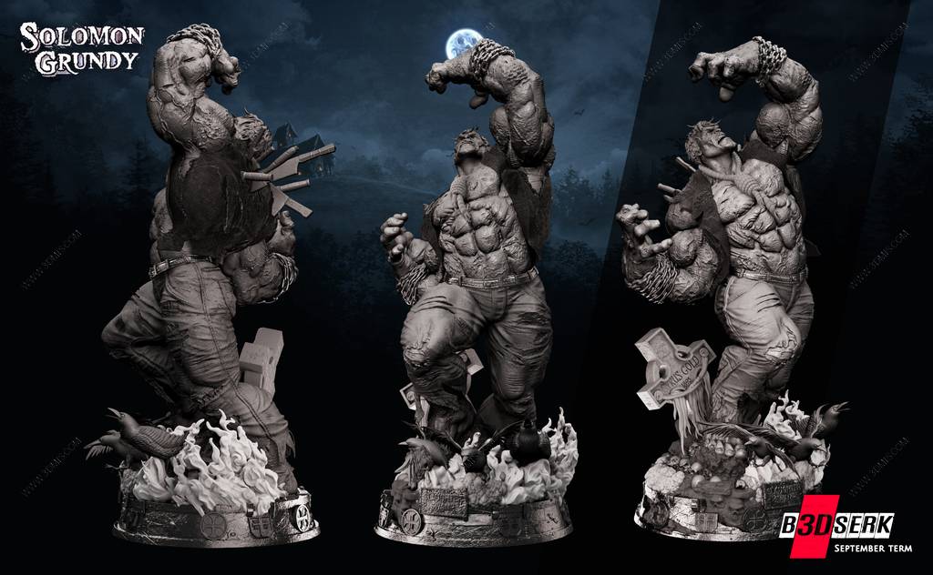 P站图纸印象馆 B3DSERK DC漫画 所罗门·格兰迪 B3DSERK DC漫画 所罗门·格兰迪