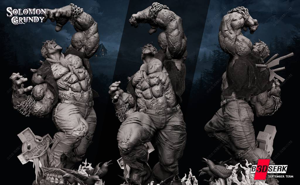 P站图纸印象馆 B3DSERK DC漫画 所罗门·格兰迪 B3DSERK DC漫画 所罗门·格兰迪