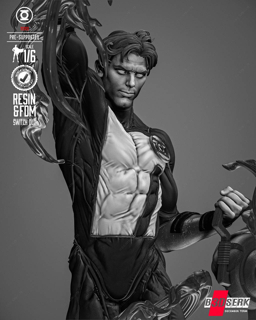 P站图纸印象馆 B3DSERK DC漫画 凯尔·雷纳 B3DSERK DC漫画 凯尔·雷纳