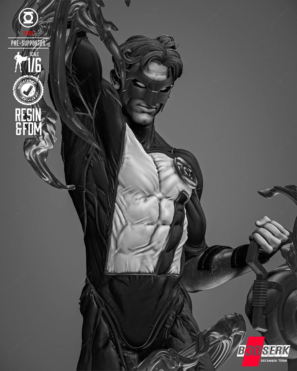 P站图纸印象馆 B3DSERK DC漫画 凯尔·雷纳 B3DSERK DC漫画 凯尔·雷纳