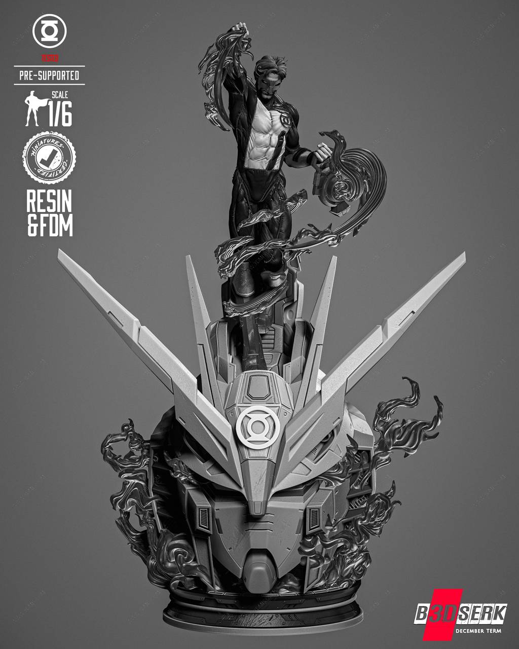 P站图纸印象馆 B3DSERK DC漫画 凯尔·雷纳 B3DSERK DC漫画 凯尔·雷纳