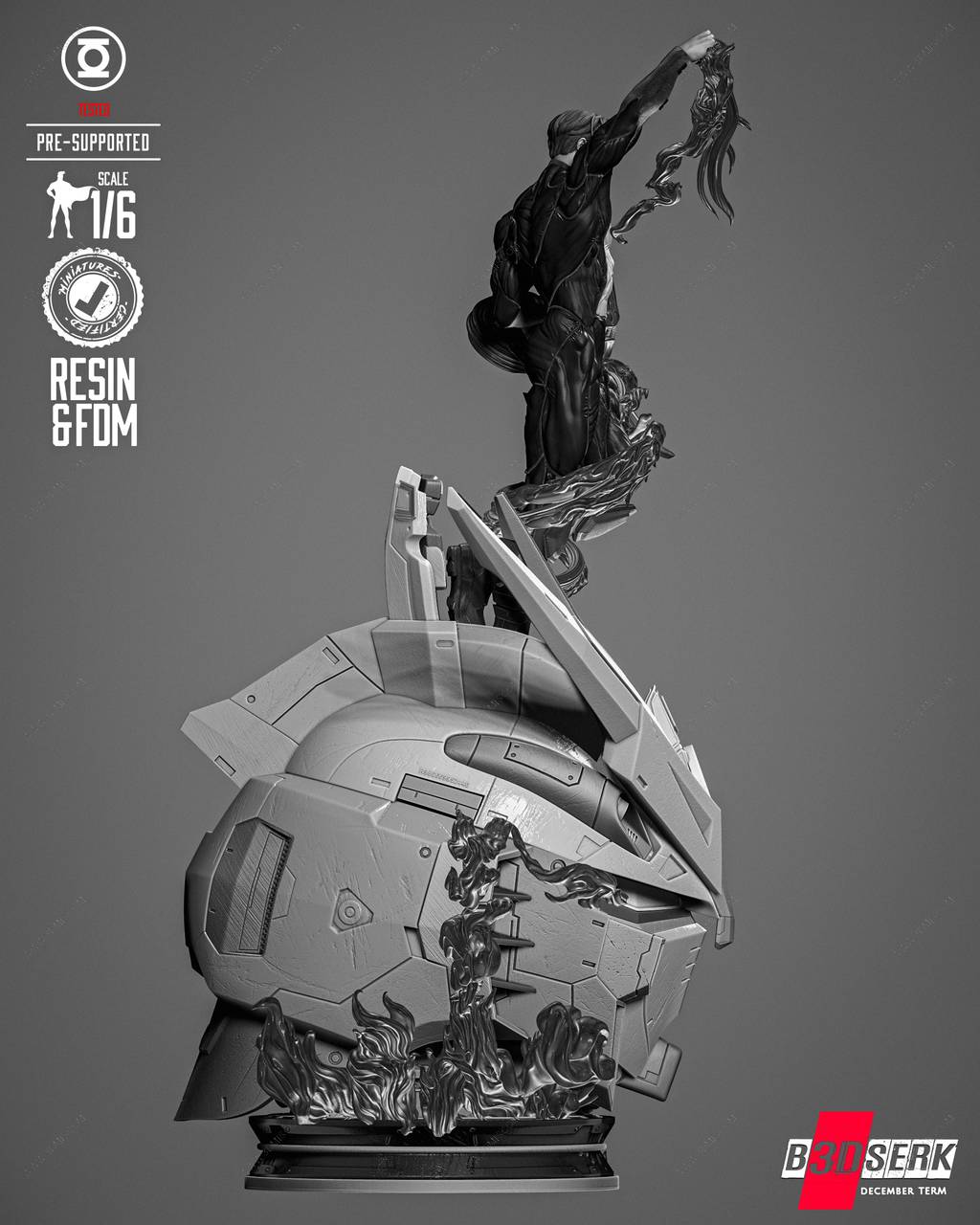 P站图纸印象馆 B3DSERK DC漫画 凯尔·雷纳 B3DSERK DC漫画 凯尔·雷纳