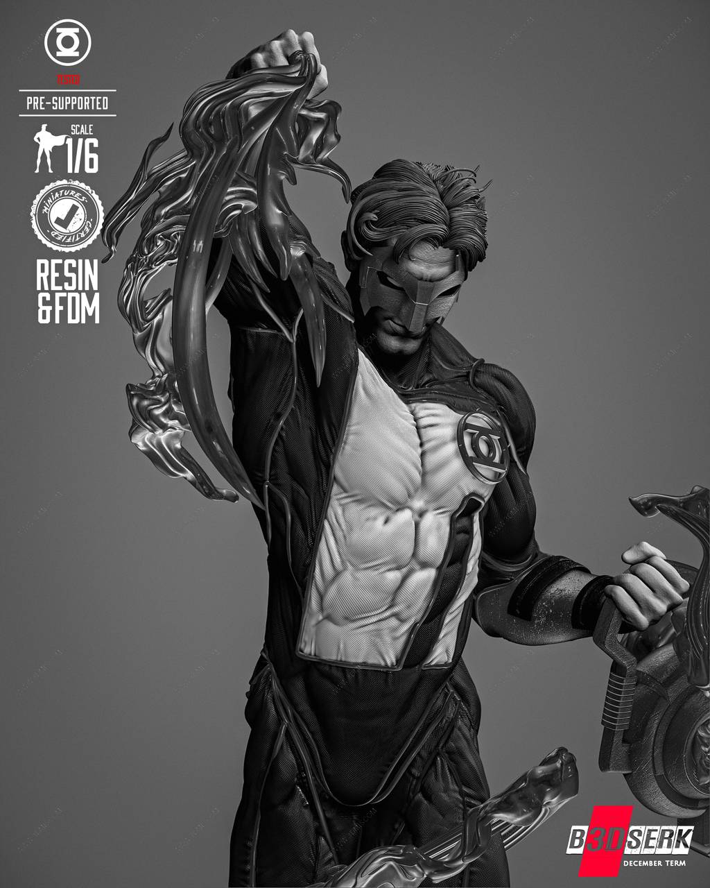 P站图纸印象馆 B3DSERK DC漫画 凯尔·雷纳 B3DSERK DC漫画 凯尔·雷纳