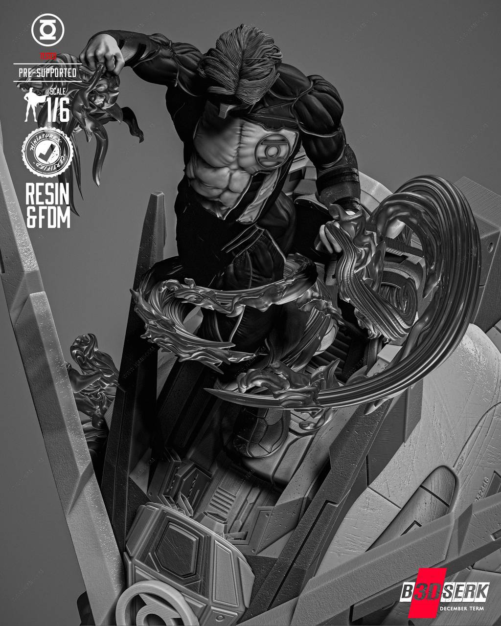 P站图纸印象馆 B3DSERK DC漫画 凯尔·雷纳 B3DSERK DC漫画 凯尔·雷纳