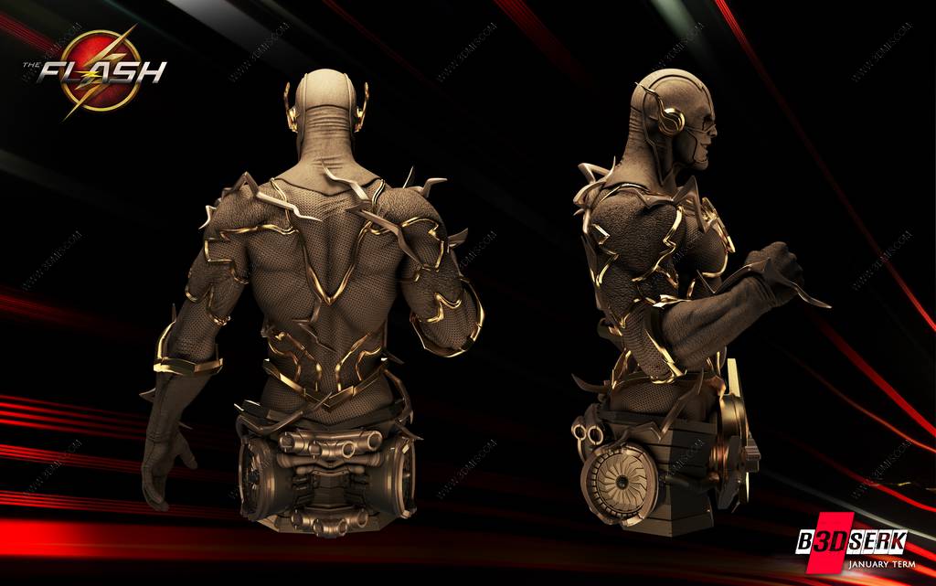 P站图纸印象馆 B3DSERK DC漫画 闪电侠 B3DSERK DC漫画 闪电侠