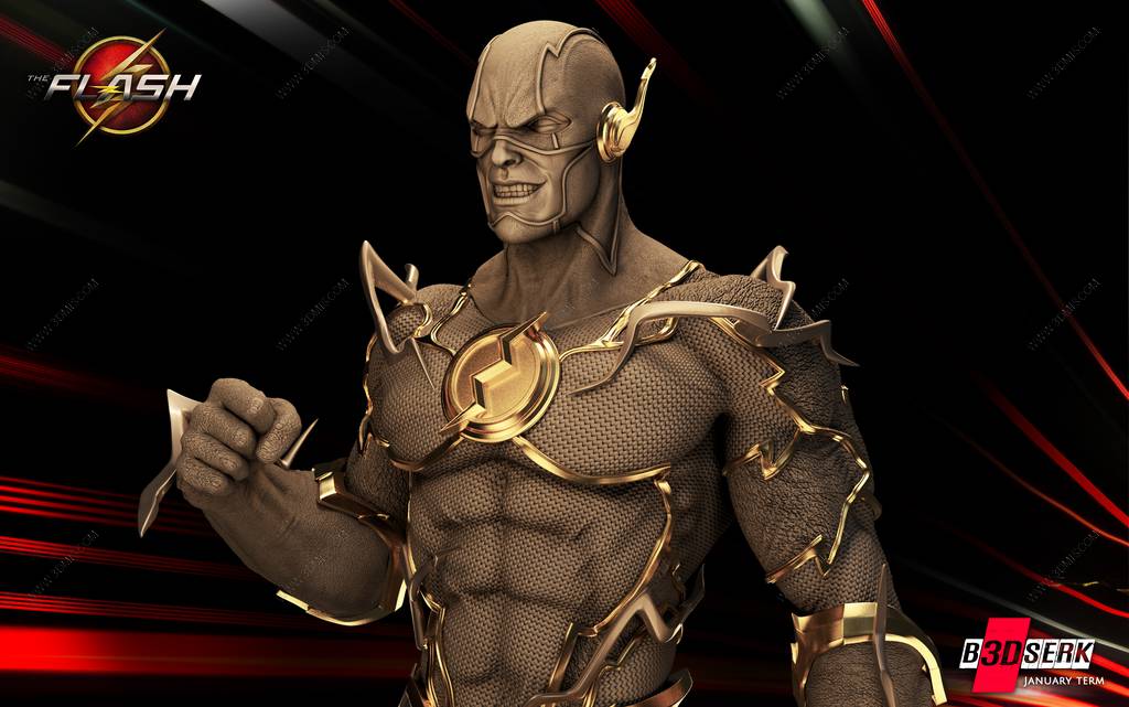 P站图纸印象馆 B3DSERK DC漫画 闪电侠 B3DSERK DC漫画 闪电侠