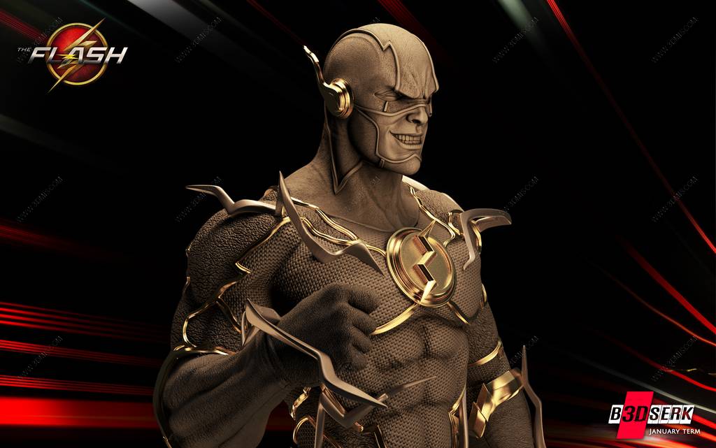 P站图纸印象馆 B3DSERK DC漫画 闪电侠 B3DSERK DC漫画 闪电侠