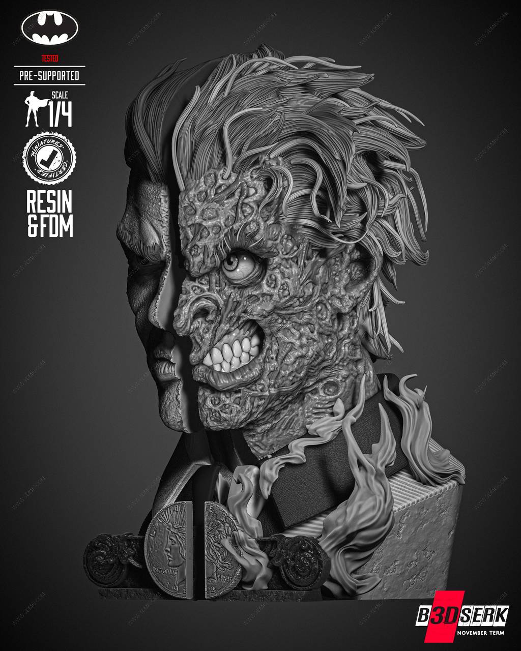 P站图纸印象馆 B3DSERK DC漫画 双面人 B3DSERK DC漫画 双面人