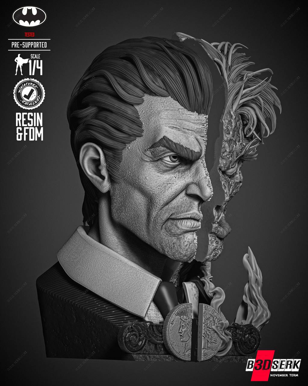 P站图纸印象馆 B3DSERK DC漫画 双面人 B3DSERK DC漫画 双面人