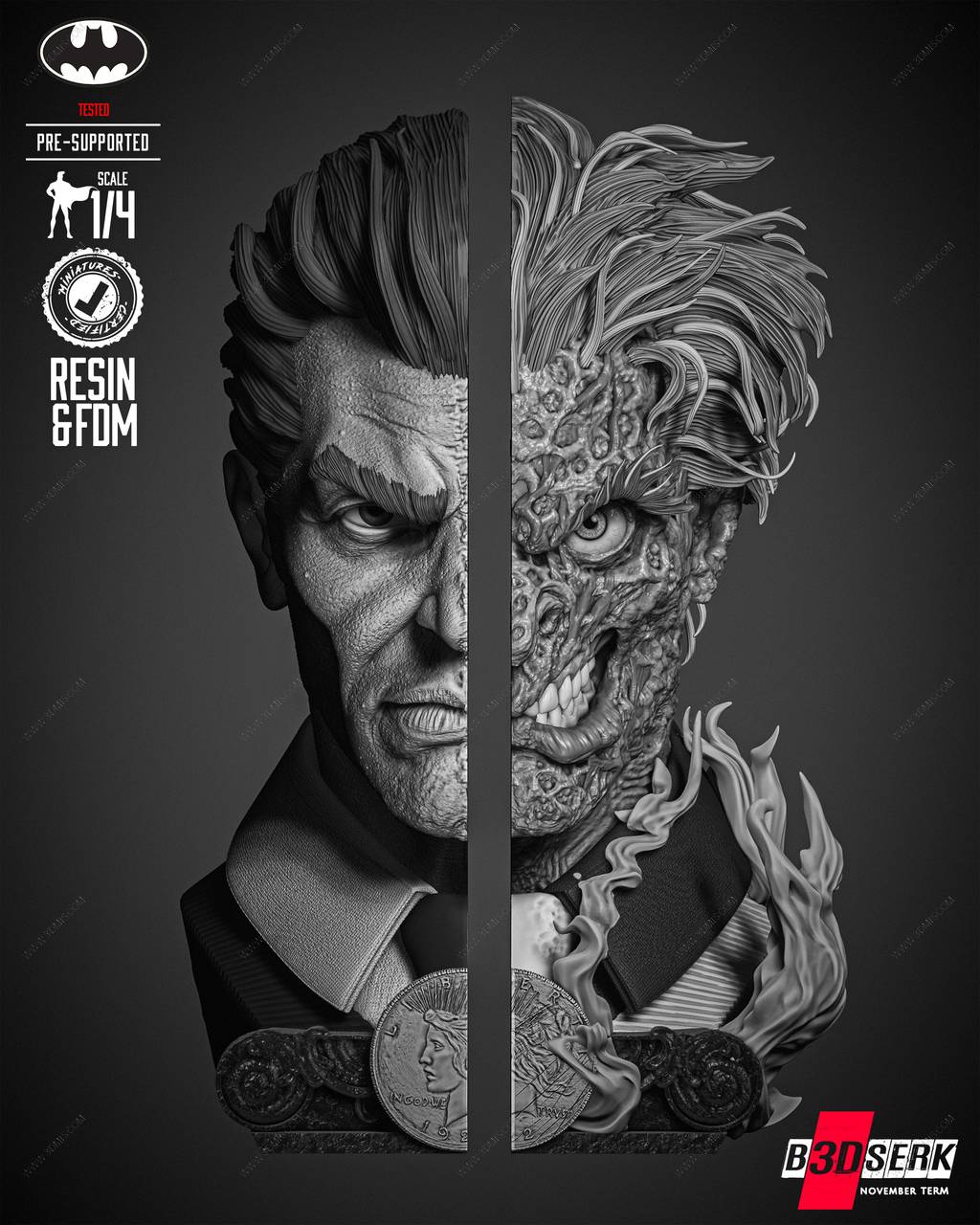 P站图纸印象馆 B3DSERK DC漫画 双面人 B3DSERK DC漫画 双面人