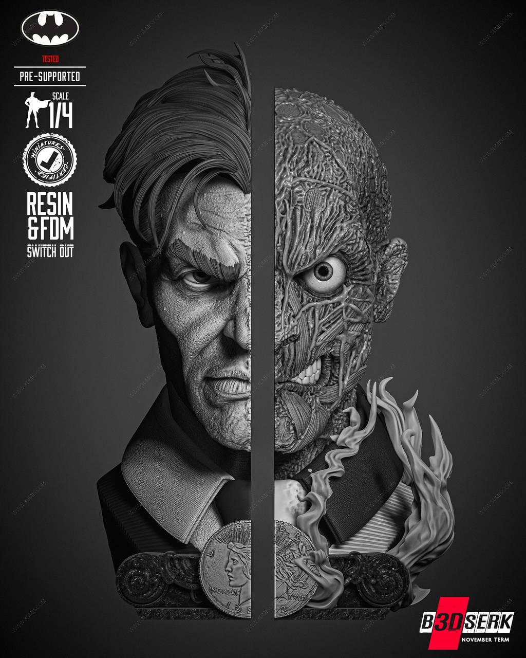 P站图纸印象馆 B3DSERK DC漫画 双面人 B3DSERK DC漫画 双面人