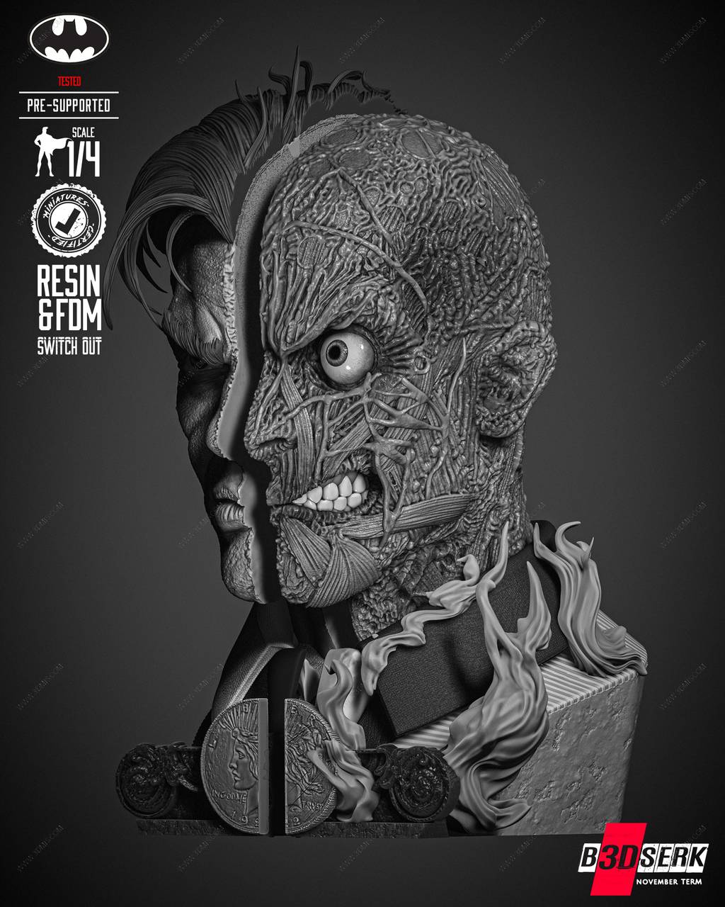 P站图纸印象馆 B3DSERK DC漫画 双面人 B3DSERK DC漫画 双面人