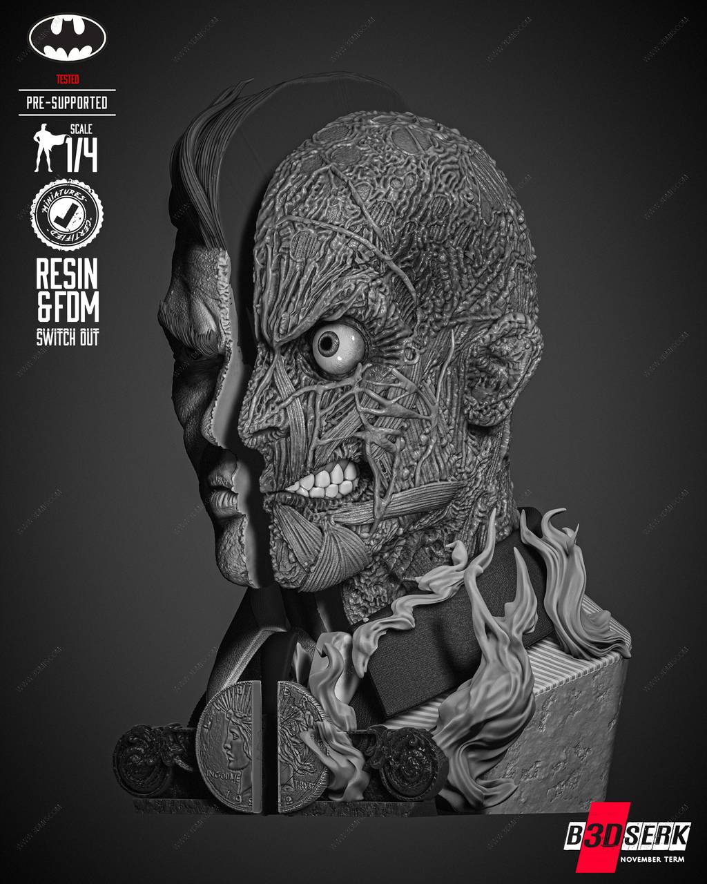 P站图纸印象馆 B3DSERK DC漫画 双面人 B3DSERK DC漫画 双面人