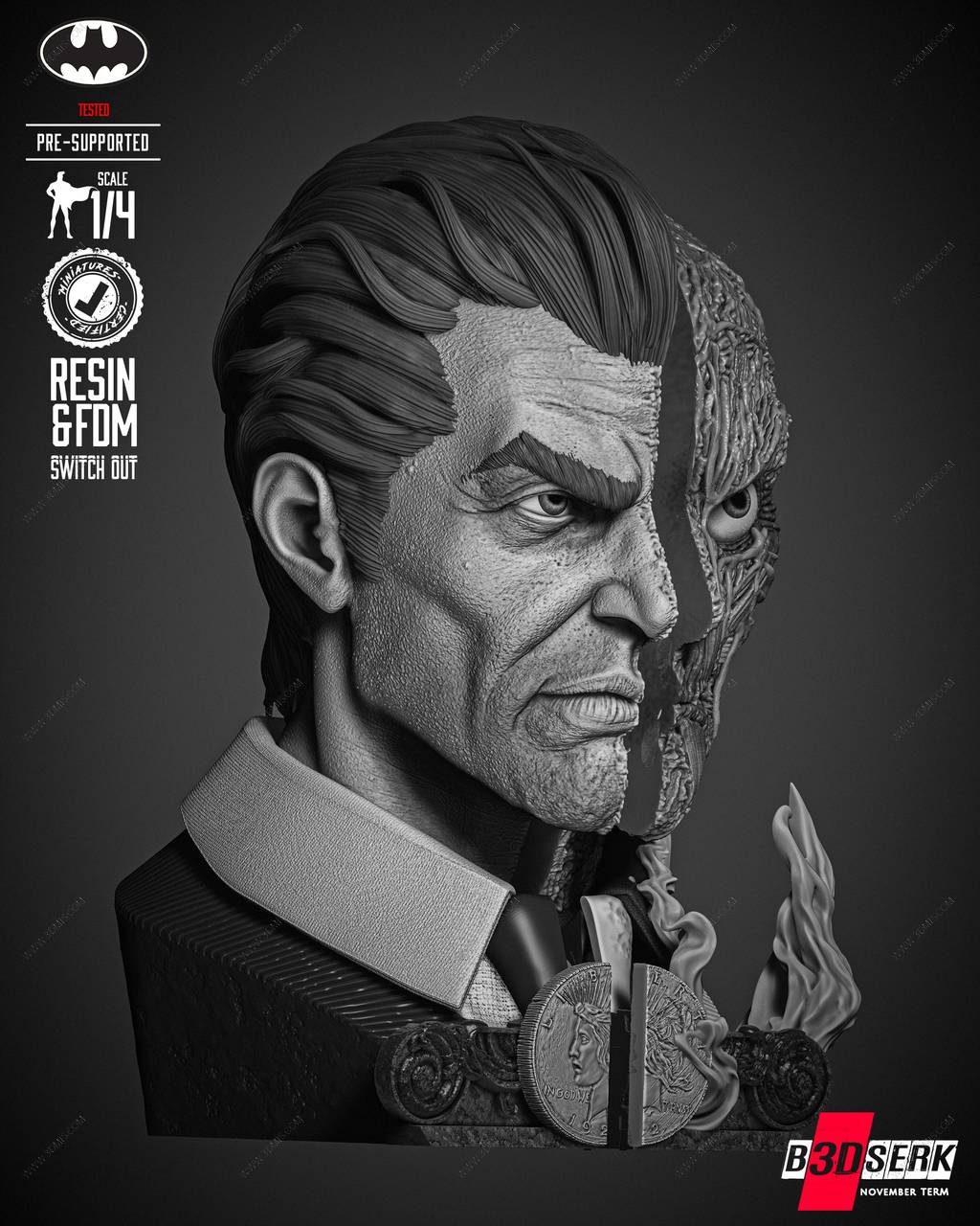 P站图纸印象馆 B3DSERK DC漫画 双面人 B3DSERK DC漫画 双面人