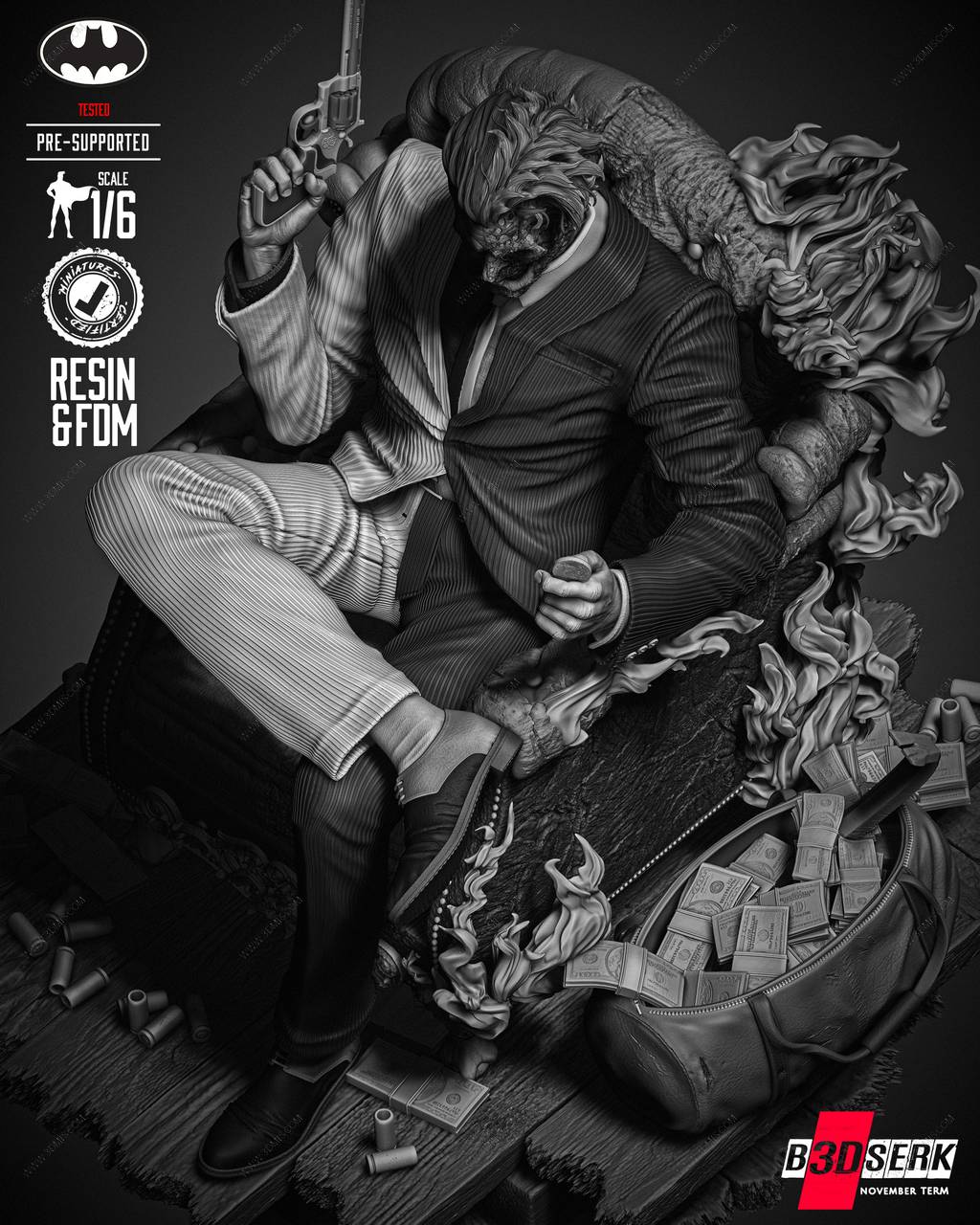 P站图纸印象馆 B3DSERK DC漫画 双面人 B3DSERK DC漫画 双面人