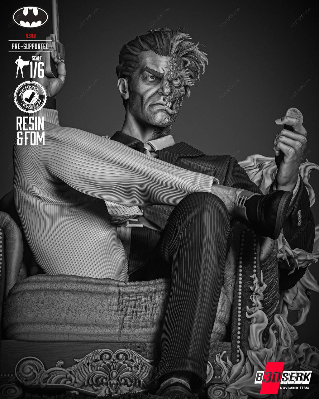 P站图纸印象馆 B3DSERK DC漫画 双面人 B3DSERK DC漫画 双面人