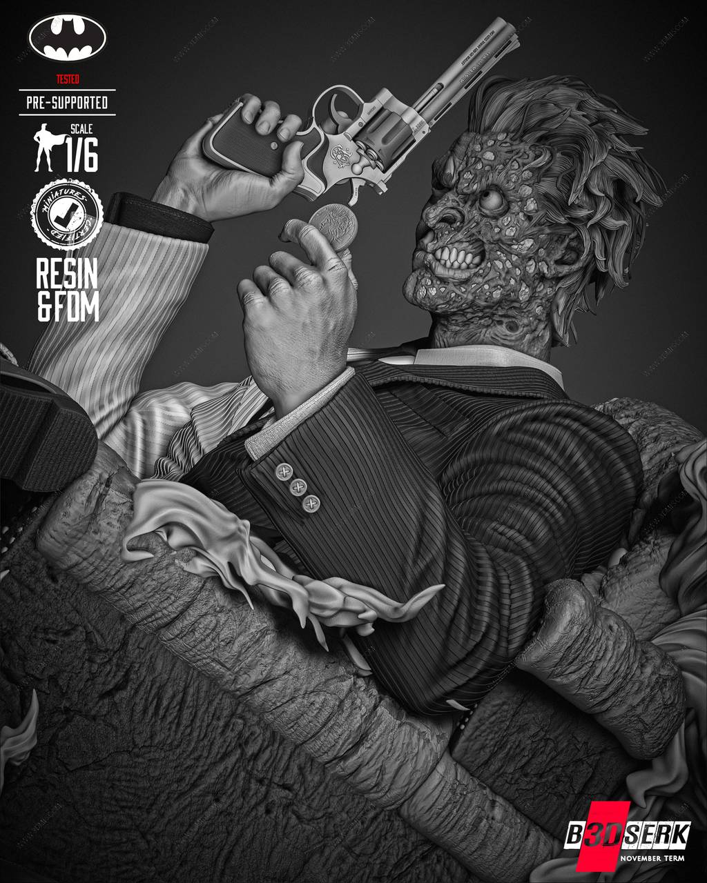 P站图纸印象馆 B3DSERK DC漫画 双面人 B3DSERK DC漫画 双面人