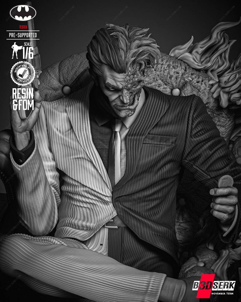 P站图纸印象馆 B3DSERK DC漫画 双面人 B3DSERK DC漫画 双面人