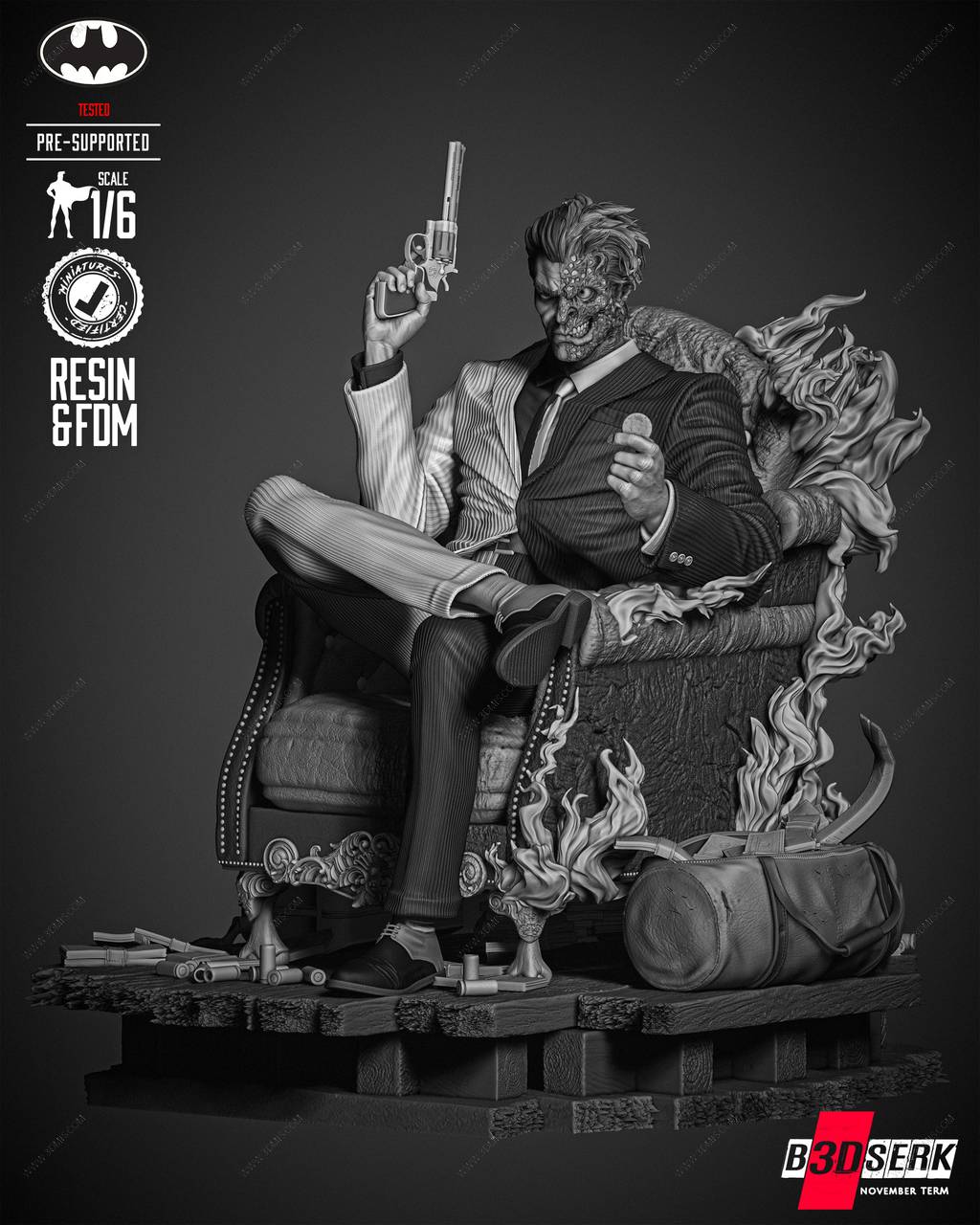 P站图纸印象馆 B3DSERK DC漫画 双面人 B3DSERK DC漫画 双面人