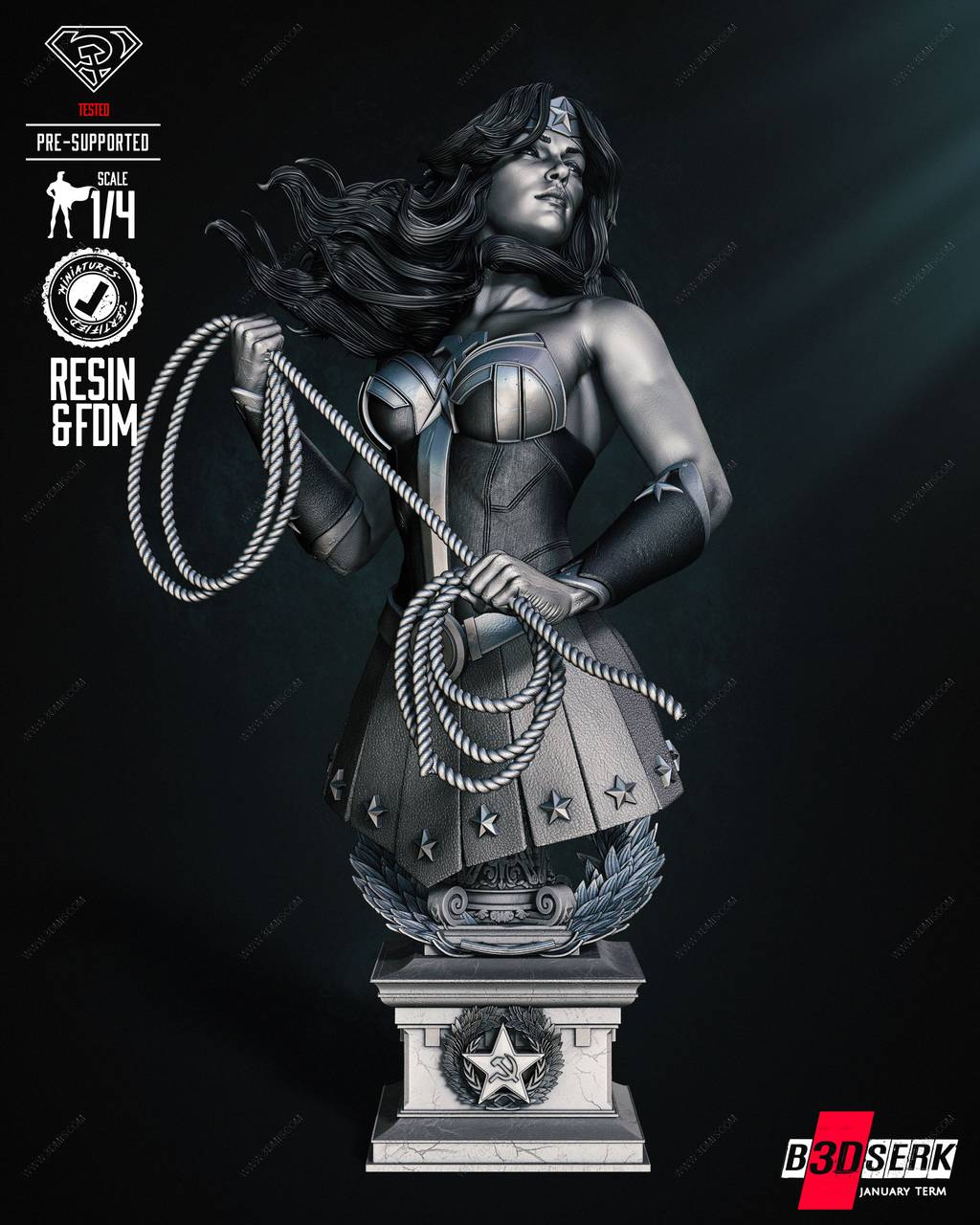 P站图纸印象馆 B3DSERK DC漫画 神奇女侠 B3DSERK DC漫画 神奇女侠