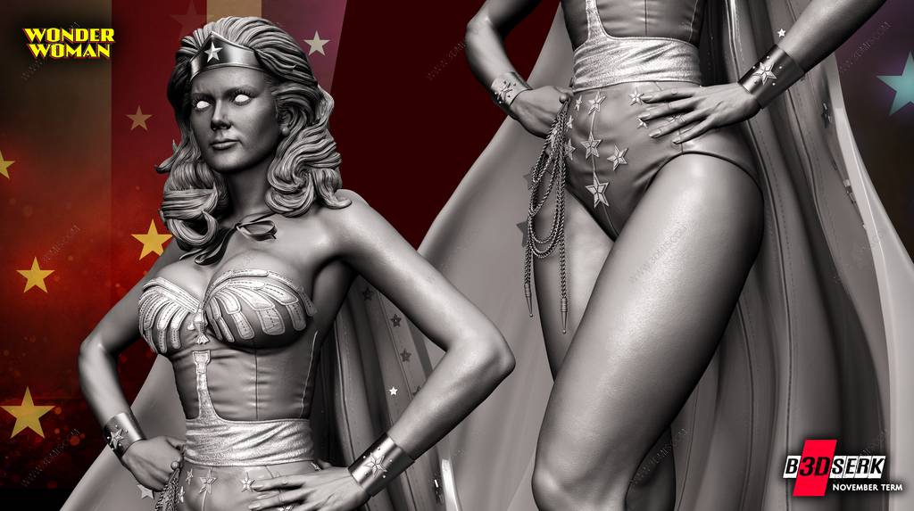 P站图纸印象馆 B3DSERK DC漫画 神奇女侠 B3DSERK DC漫画 神奇女侠