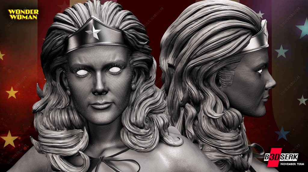 P站图纸印象馆 B3DSERK DC漫画 神奇女侠 B3DSERK DC漫画 神奇女侠