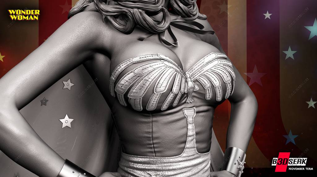 P站图纸印象馆 B3DSERK DC漫画 神奇女侠 B3DSERK DC漫画 神奇女侠