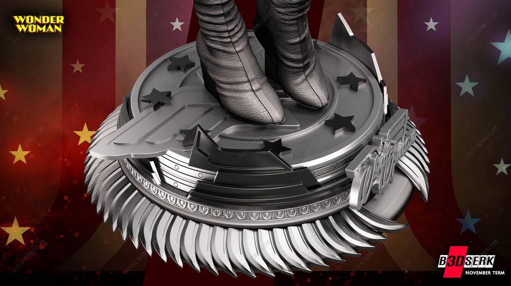 P站图纸印象馆 B3DSERK DC漫画 神奇女侠 B3DSERK DC漫画 神奇女侠