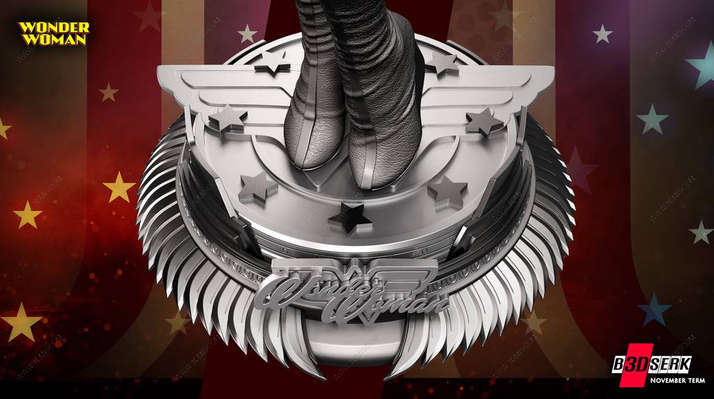 P站图纸印象馆 B3DSERK DC漫画 神奇女侠 B3DSERK DC漫画 神奇女侠