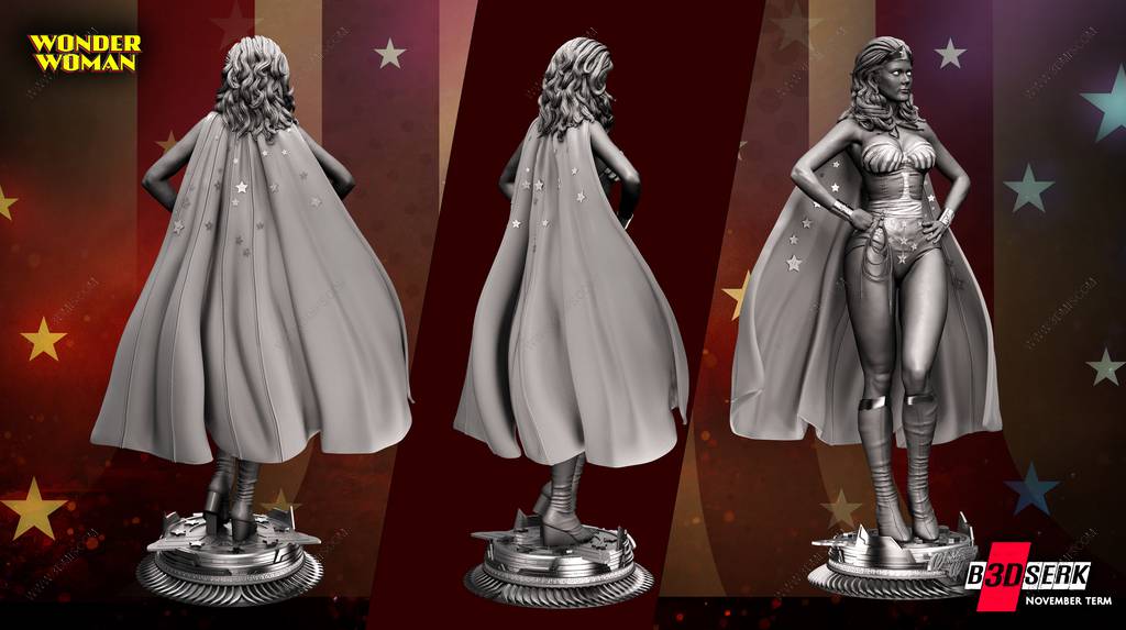 P站图纸印象馆 B3DSERK DC漫画 神奇女侠 B3DSERK DC漫画 神奇女侠