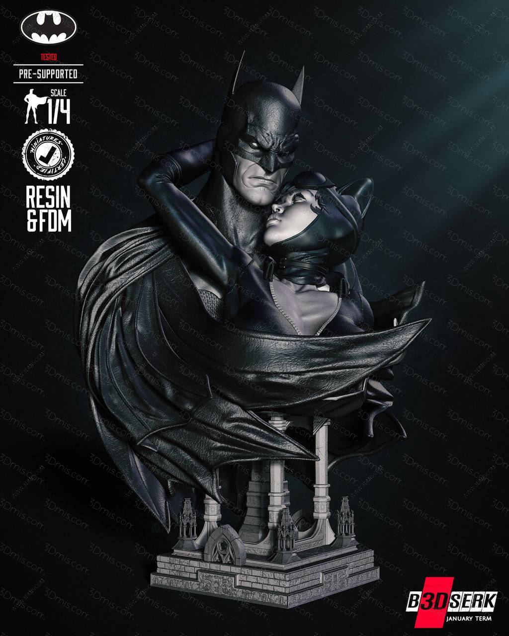 B3DSERK DC漫画 猫女和蝙蝠侠