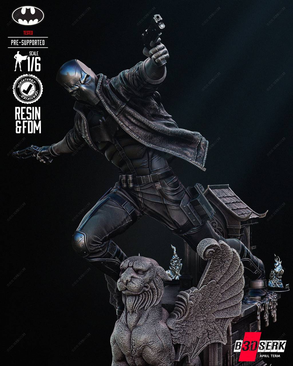 P站图纸印象馆 B3DSERK DC漫画 红头罩 B3DSERK DC漫画 红头罩