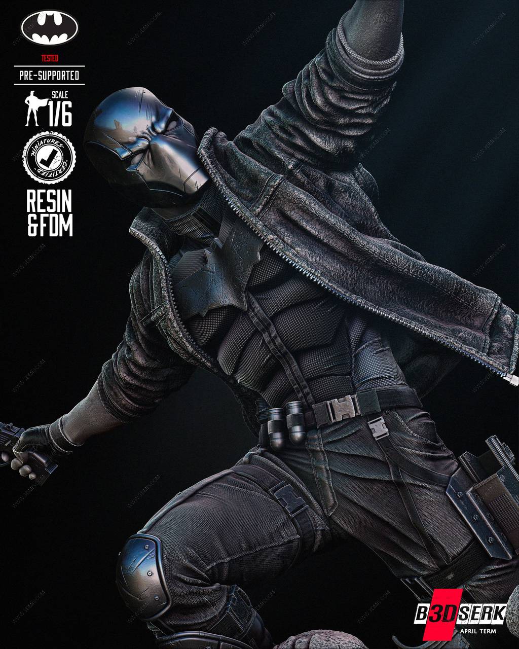 P站图纸印象馆 B3DSERK DC漫画 红头罩 B3DSERK DC漫画 红头罩