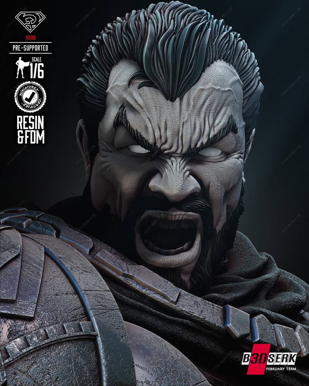 P站图纸印象馆 B3DSERK DC漫画 德鲁佐德和超人 B3DSERK DC漫画 德鲁佐德和超人