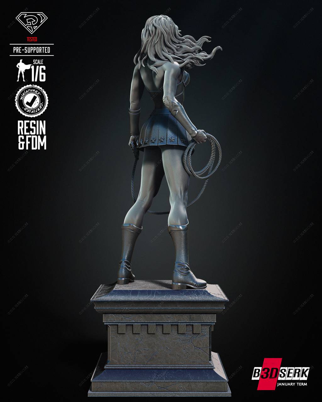 P站图纸印象馆 B3DSERK DC漫画 神奇女侠 B3DSERK DC漫画 神奇女侠