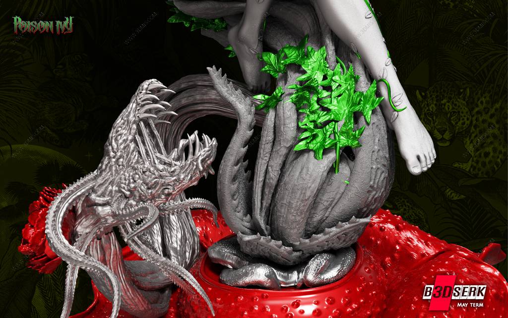 P站图纸印象馆 B3DSERK DC漫画 毒藤女 B3DSERK DC漫画 毒藤女