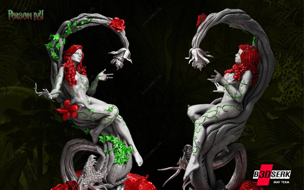 P站图纸印象馆 B3DSERK DC漫画 毒藤女 B3DSERK DC漫画 毒藤女