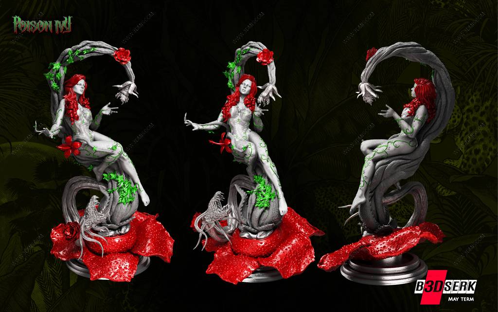 P站图纸印象馆 B3DSERK DC漫画 毒藤女 B3DSERK DC漫画 毒藤女