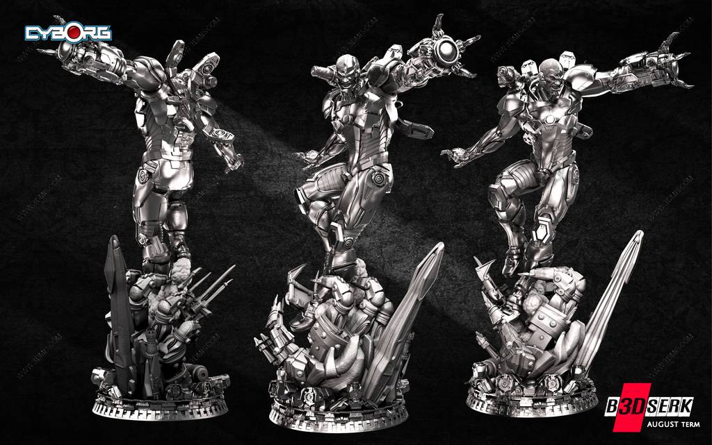 P站图纸印象馆 B3DSERK DC漫画 维克多·斯通 B3DSERK DC漫画 维克多·斯通