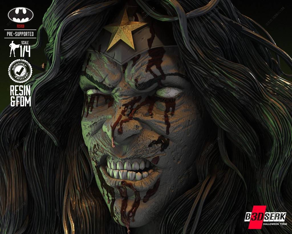 P站图纸印象馆 B3DSERK DC漫画 神奇女侠 B3DSERK DC漫画 神奇女侠