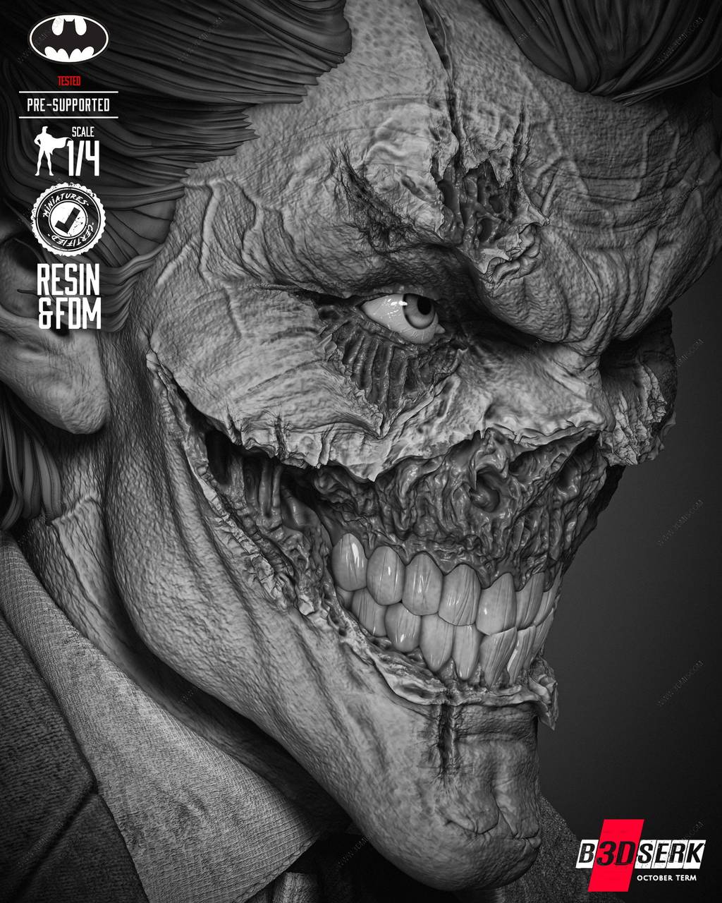 P站图纸印象馆 B3DSERK DC漫画 小丑 B3DSERK DC漫画 小丑