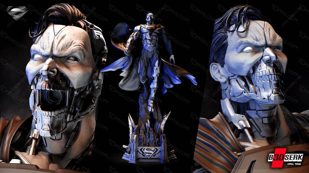 P站图纸印象馆 B3DSERK DC漫画 机械超人 B3DSERK DC漫画 机械超人