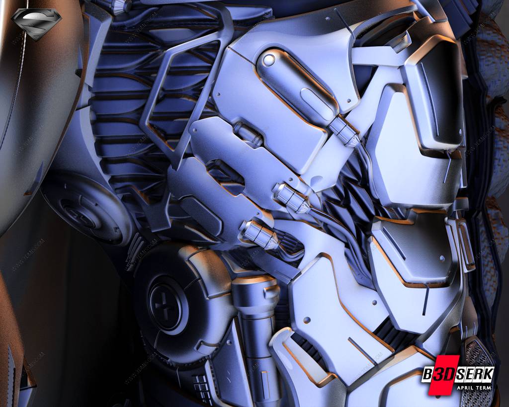 P站图纸印象馆 B3DSERK DC漫画 机械超人 B3DSERK DC漫画 机械超人