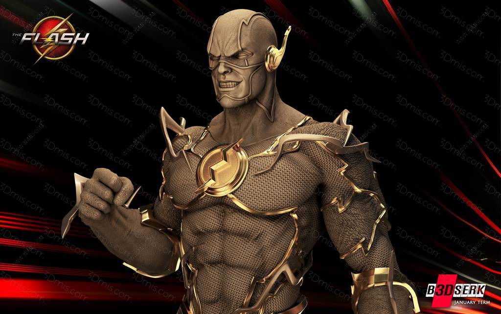 P站图纸印象馆 B3DSERK DC漫画 闪电侠 B3DSERK DC漫画 闪电侠