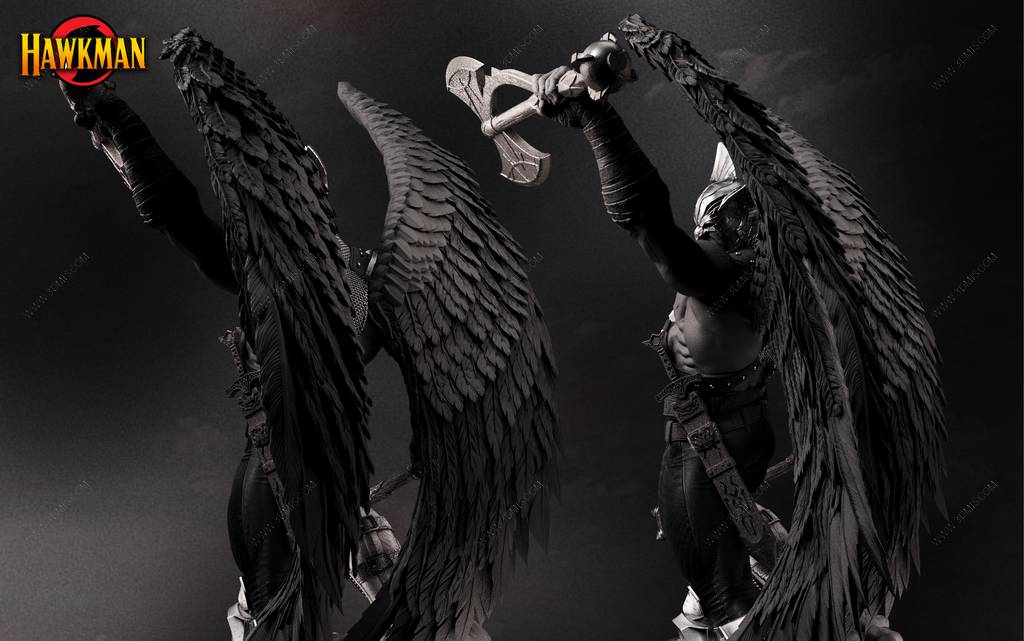 P站图纸印象馆 B3DSERK DC漫画 鹰侠 B3DSERK DC漫画 鹰侠