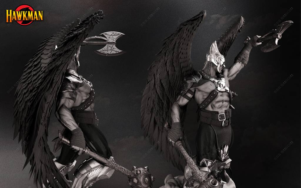 P站图纸印象馆 B3DSERK DC漫画 鹰侠 B3DSERK DC漫画 鹰侠