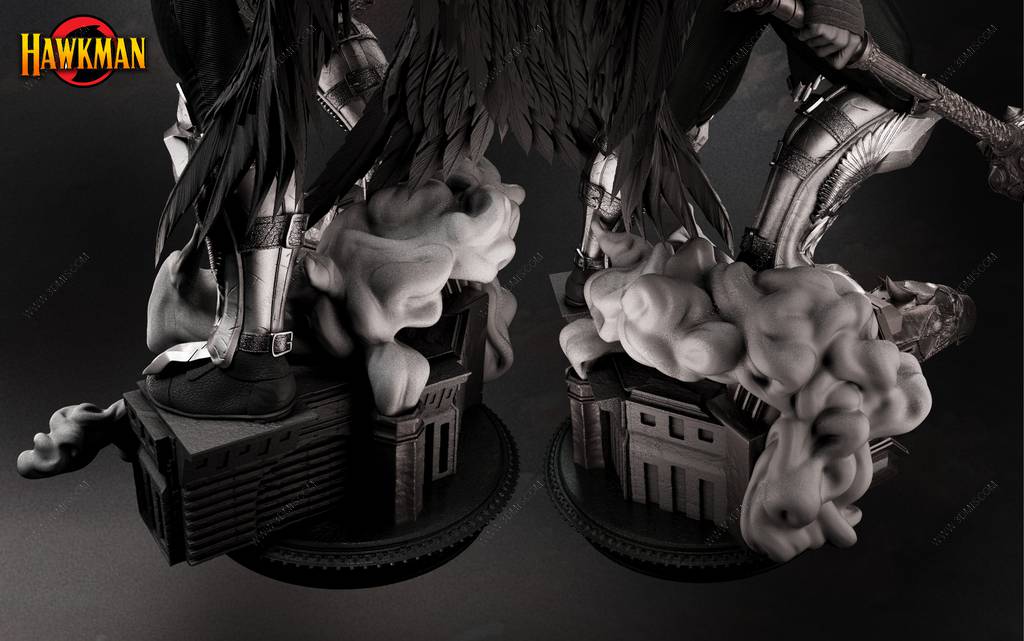 P站图纸印象馆 B3DSERK DC漫画 鹰侠 B3DSERK DC漫画 鹰侠