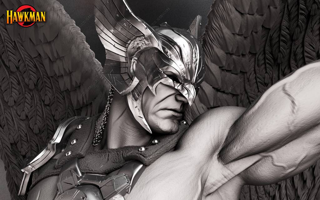 P站图纸印象馆 B3DSERK DC漫画 鹰侠 B3DSERK DC漫画 鹰侠